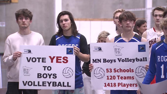 Minnesota add boys high school volleyball as a championship sport