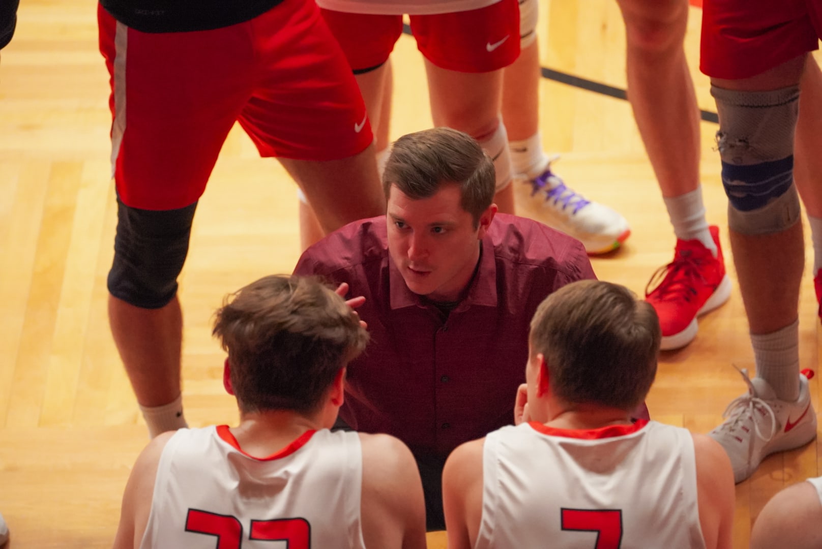 Carthage men's volleyball coach J.W. Kieckhefer