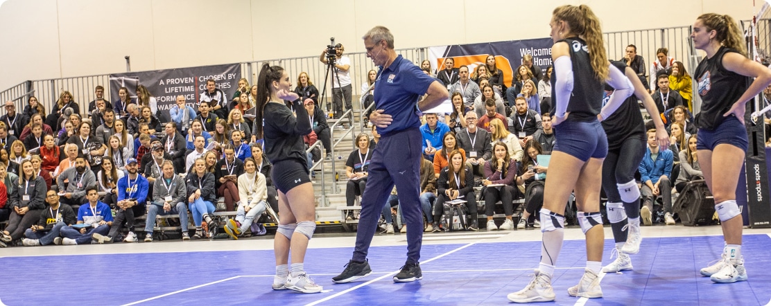 USA Volleyball's Karch Kiraly leads educational session at the AVCA Convention.