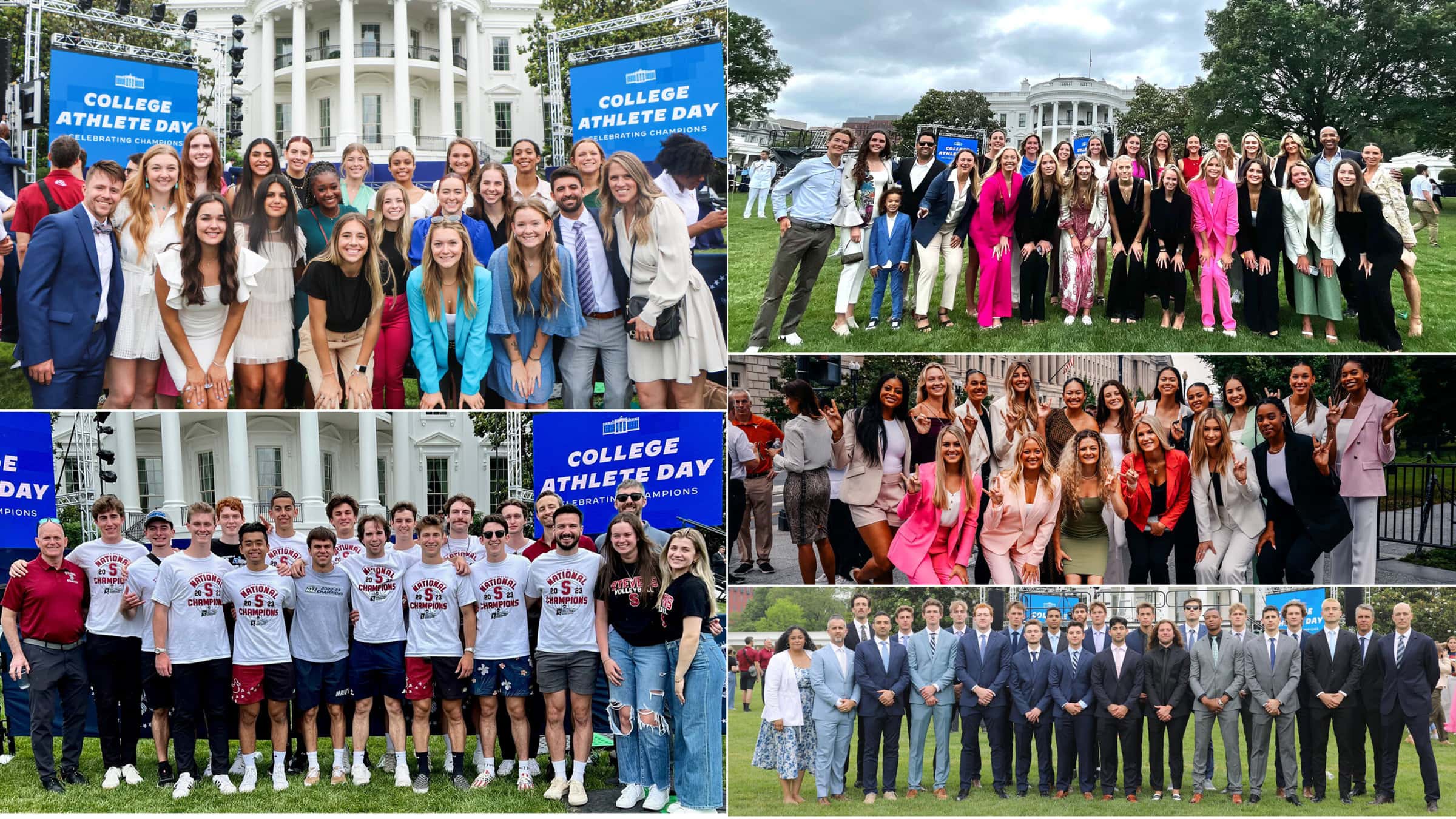 Volleyball Teams Honored at White House during 2023 College Athlete Day