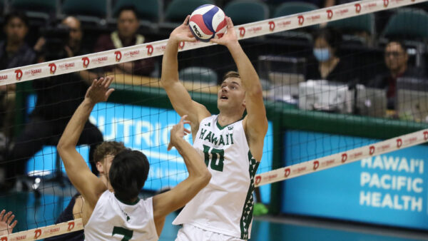 University of Hawaii setter Jakob Thelle