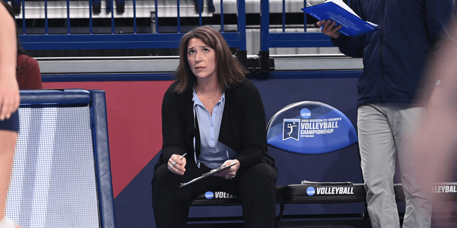 Juniata Women's Volleyball Coach Heather Pavlik's team is ranked No. 1 in the preseason AVCA/Taraflex Division III women's volleyball poll.