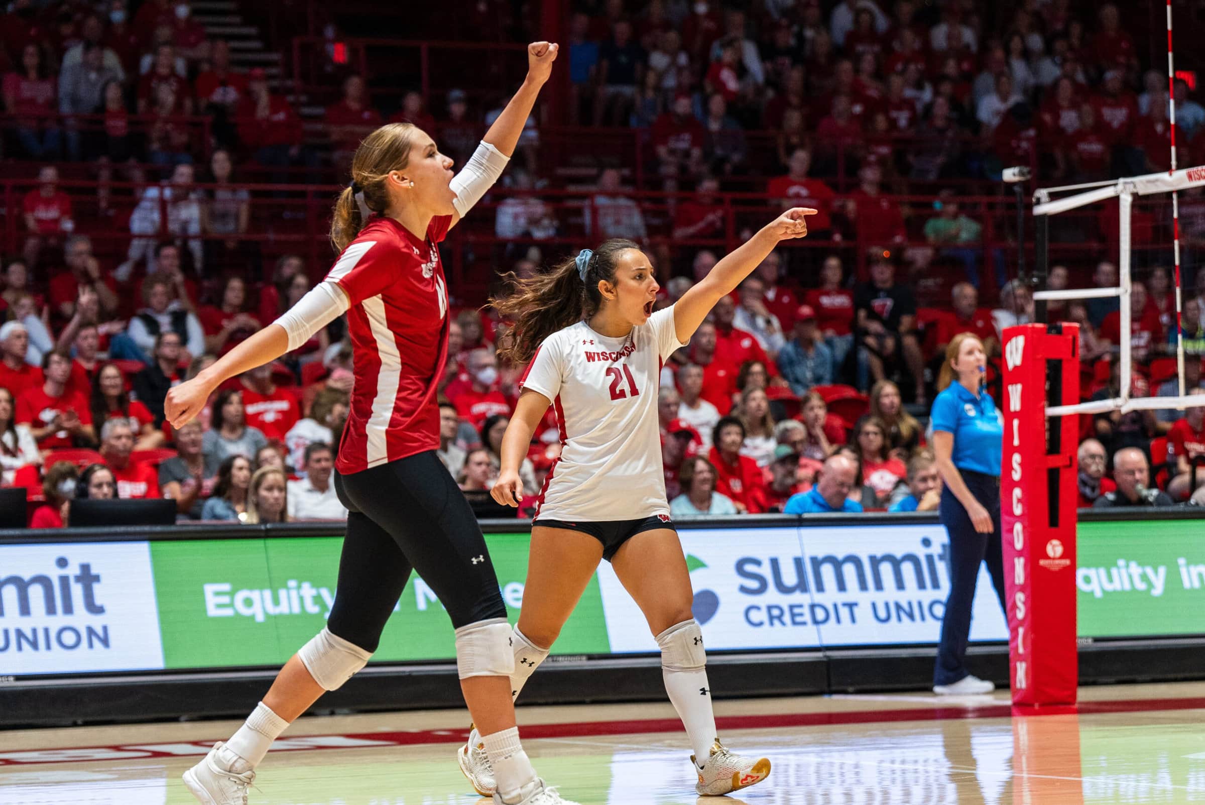 Wisconsin volleyball players