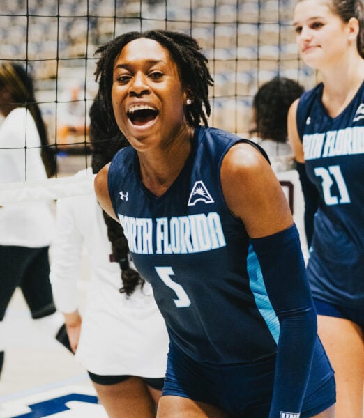 USMC - AVCA Battles Won Award. Mahalia White of North Florida women's volleyball