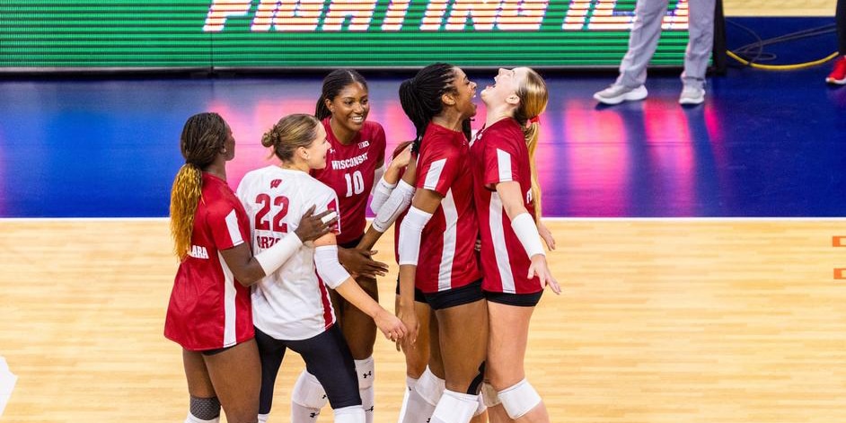 Wisconsin is No. 1 in the October 9 AVCA/TARAFLEX Division I Women's Volleyball Poll.