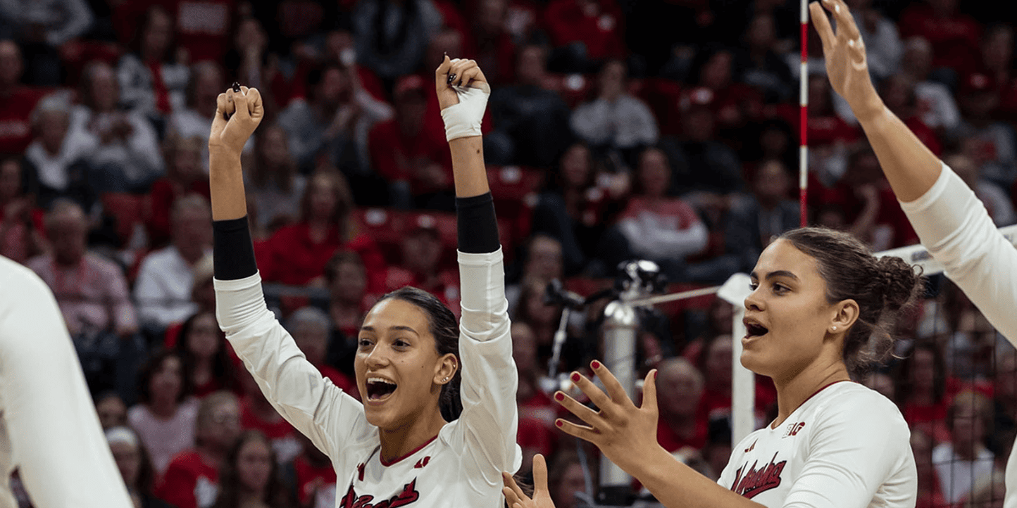 Nebraska is No. 1 in the November 20th AVCA/TARAFLEX Division I Women's Volleyball Poll.