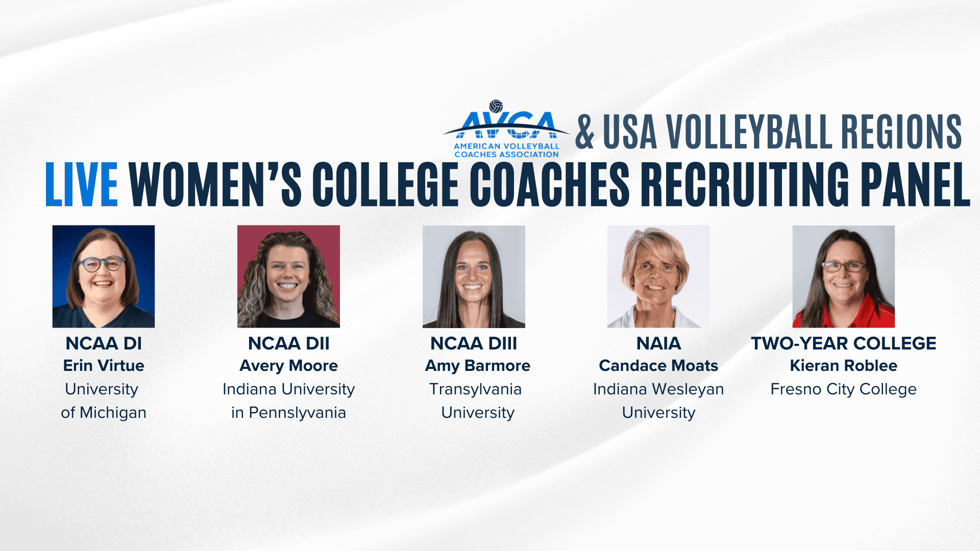 2025 AVCA-USAV Women's College Coaches Recruiting Panel