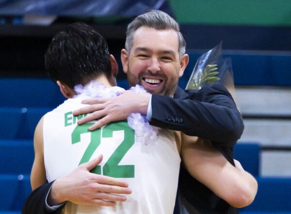 JOHN BREEN of ENDICOTT COLLEGE is the 2024 AVCA Division III Men’s Volleyball Assistant Coach of the Year.