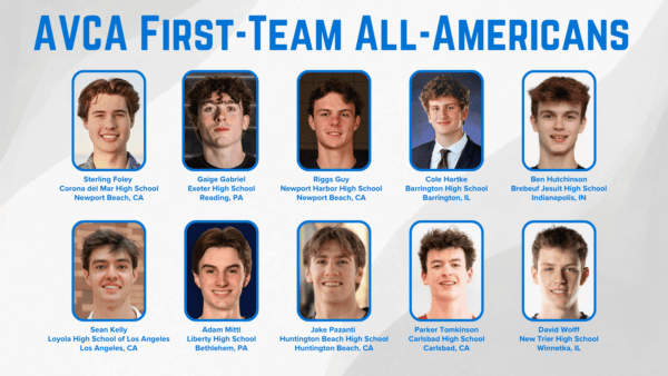 2024 AVCA Boys High School Volleyball First-Team All-Americans