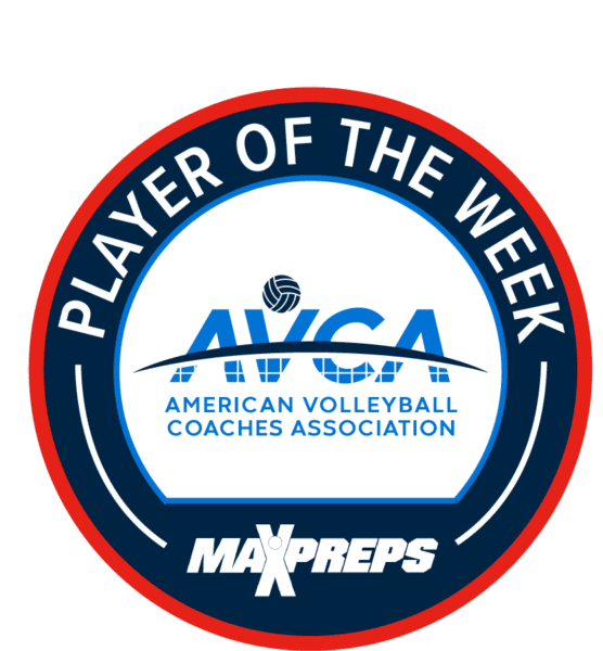 AVCA/MaxPreps High School player of the week logo
