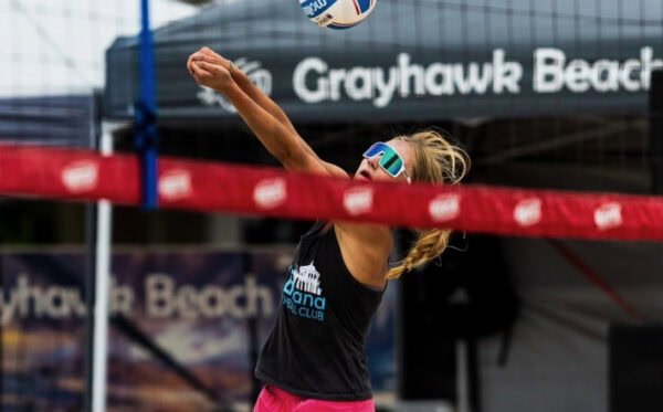ELISE LENAHAN of MBsand is a 2024 AVCA Junior Beach first-team All-American.