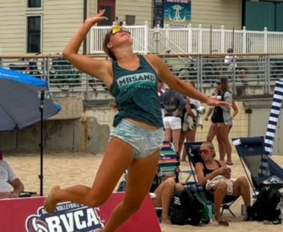 VICTORIA HENKEL of MBsand is a 2024 AVCA Junior Beach first-team All-American.