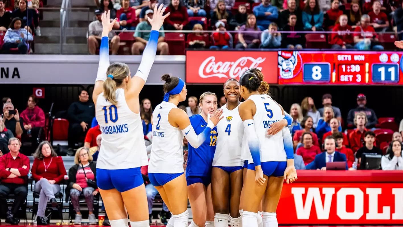 Pittsburgh is No. 1 in the AVCA/TARAFLEX Division I women's volleyball poll following the week of Nov. 18-24, 2024..