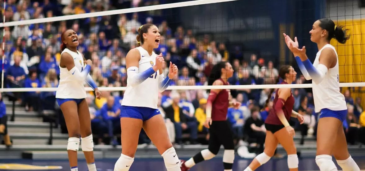 Pittsburgh is No. 1 in the AVCA Division I women's volleyball poll following the week of Nov. 25- Dec. 1, 2024..