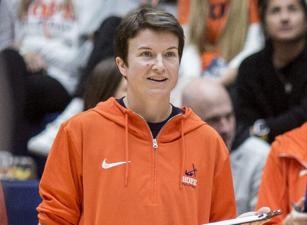 CARRIE LeHOCKY of HOPE COLLEGE is the 2024 Division III Assistant Coach of the Year for women's volleyball.
