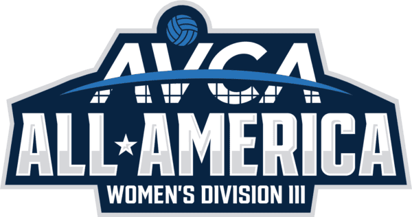 AVCA Division III All-Americans for women's volleyball logo