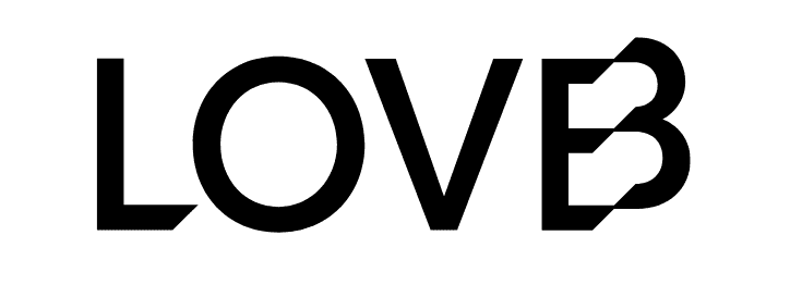 LOVB logo - black and white