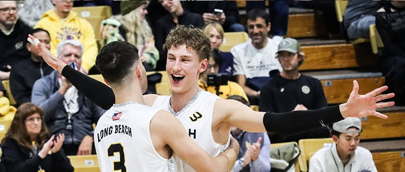 Long Beach State is ranked No.1 in the AVCA National Collegiate men's volleyball poll for the week of Jan. 27-Feb. 2.