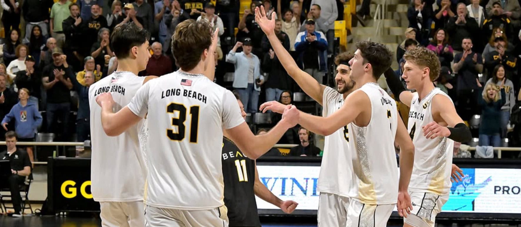 Long Beach State is ranked No. 1 in the AVCA National Collegiate men's volleyball poll for the week of Feb. 17-23.