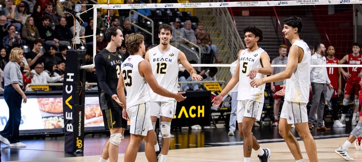 Undefeated Long Beach State is ranked No. 1 in the AVCA National Collegiate men's volleyball poll for the week of March 10-16.