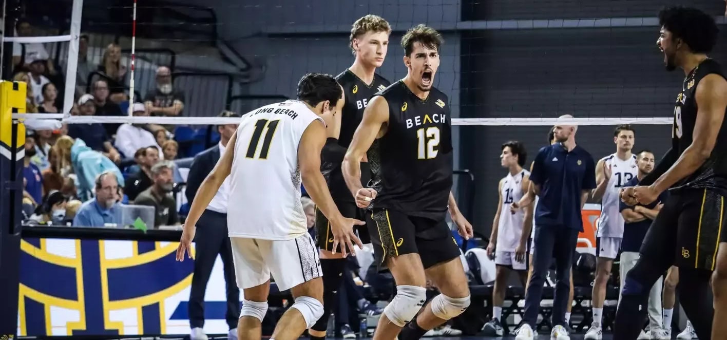 Long Beach State is ranked No. 1 in the AVCA National Collegiate men's volleyball poll for the week of March 24-30, 2025.