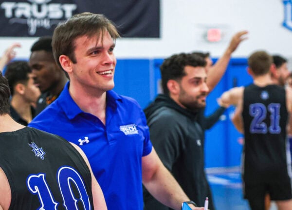 Ricardo Gehrke of Lawrence Technological University is the 2025 AVCA Assistant Coach of the Year for NAIA men's volleyball.