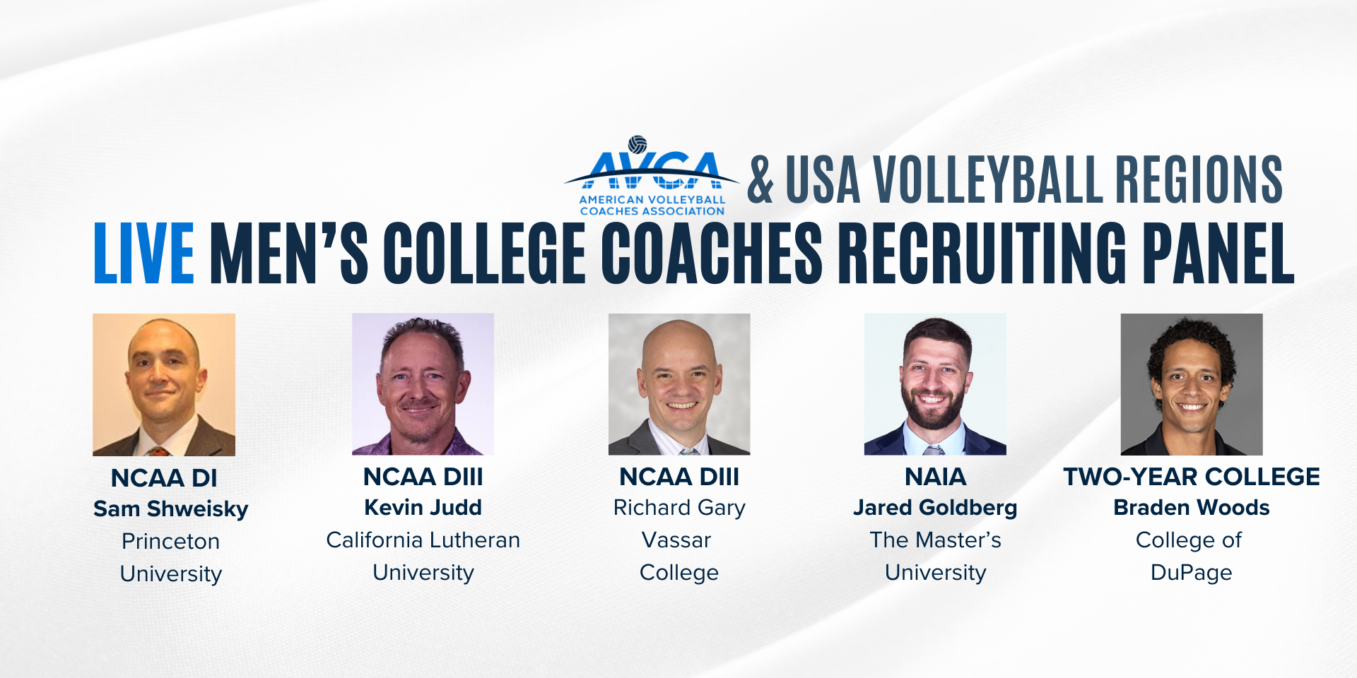 Recruiting Panel: Men’s College Coaches, 2025