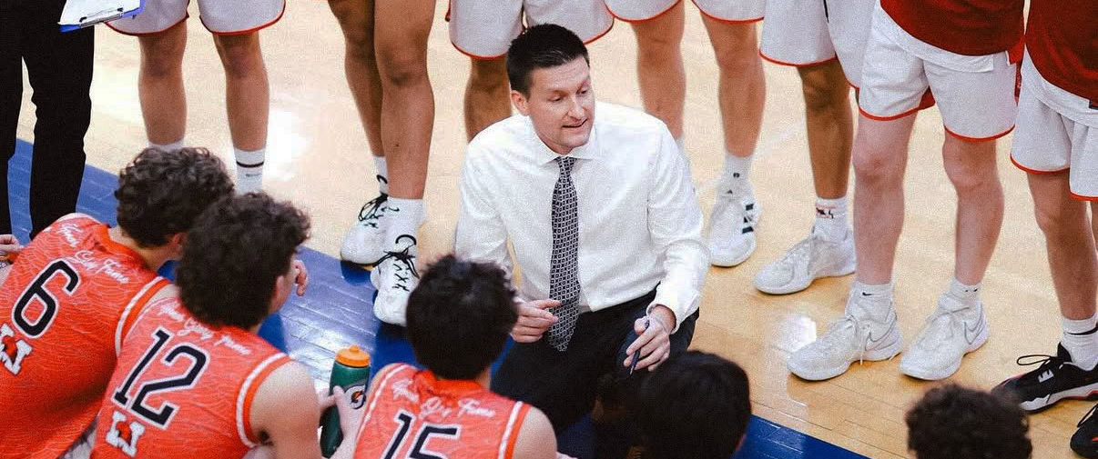 Jordan Vidovic of Marist High School is the 2025 AVCA Boys High School Volleyball Coach of the Year.