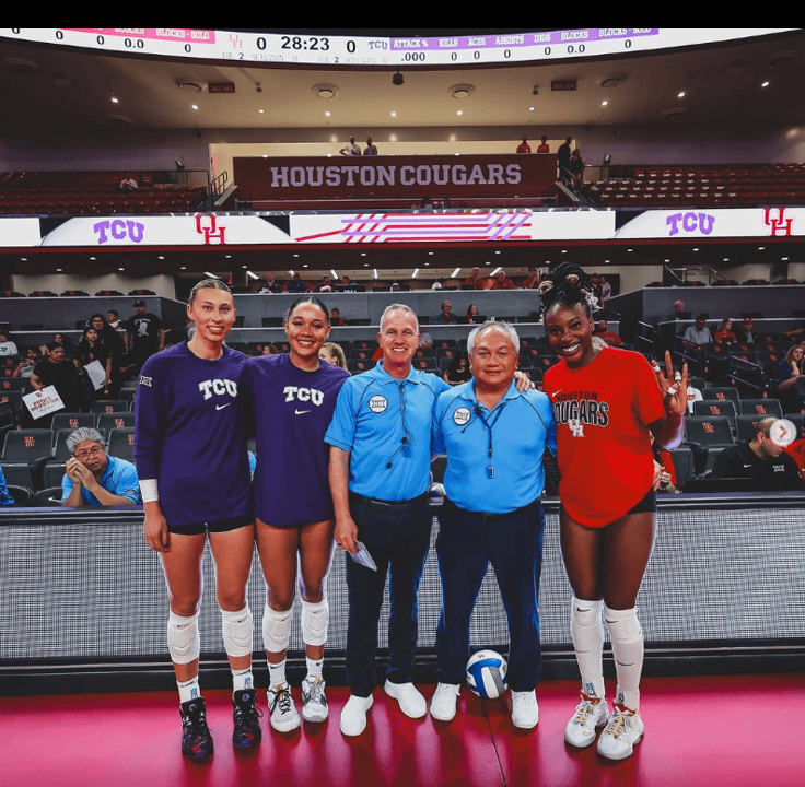 2025 AVCA Fall Volleyball Officials Appreciation Week - Houston vs. TCU participate in 2024