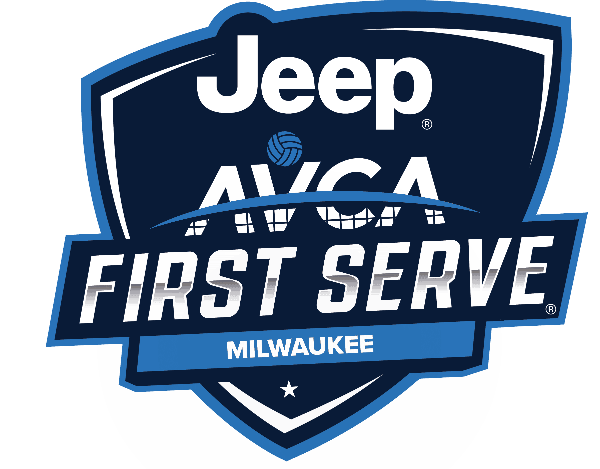 Jeep AVCA First Serve Logo