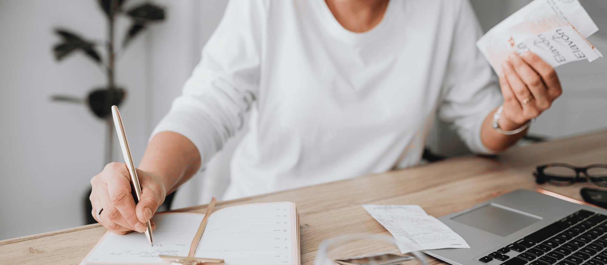 person working at desk