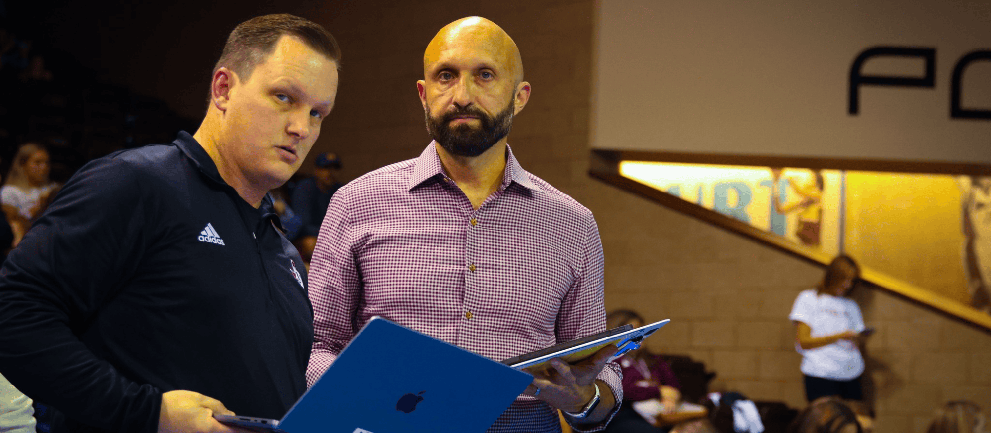 Texas A&M staff talking