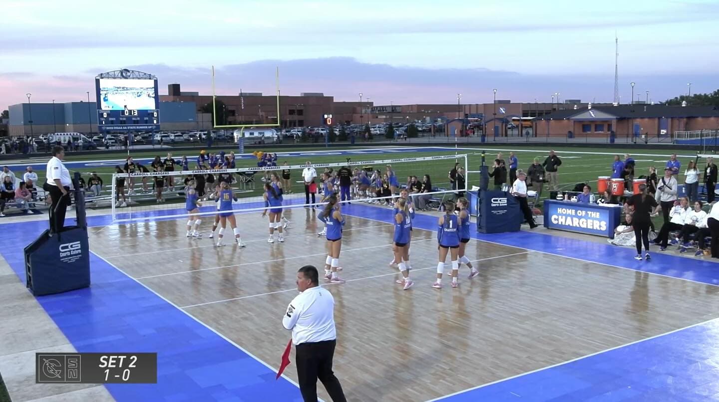 High School Volleyball Under the Stars