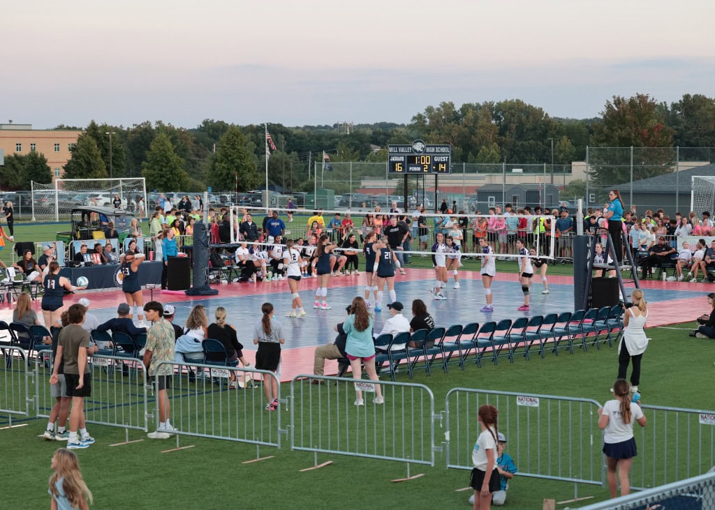 High School Volleyball Under the Stars