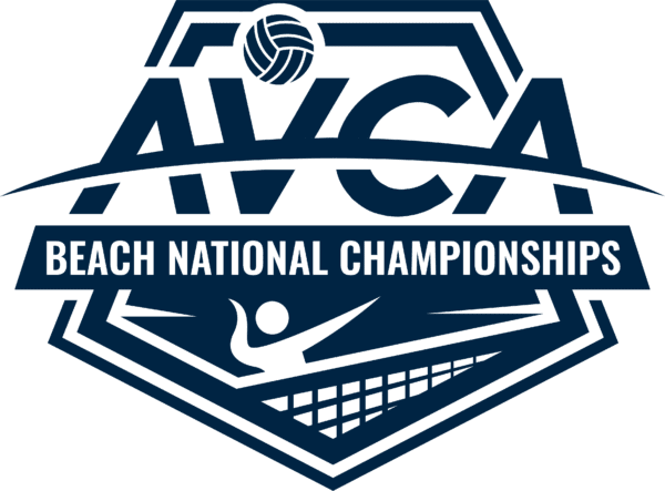 AVCA Beach National Championship Navy Logo