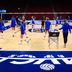 Florida Volleyball Practice at AVCA First Serve