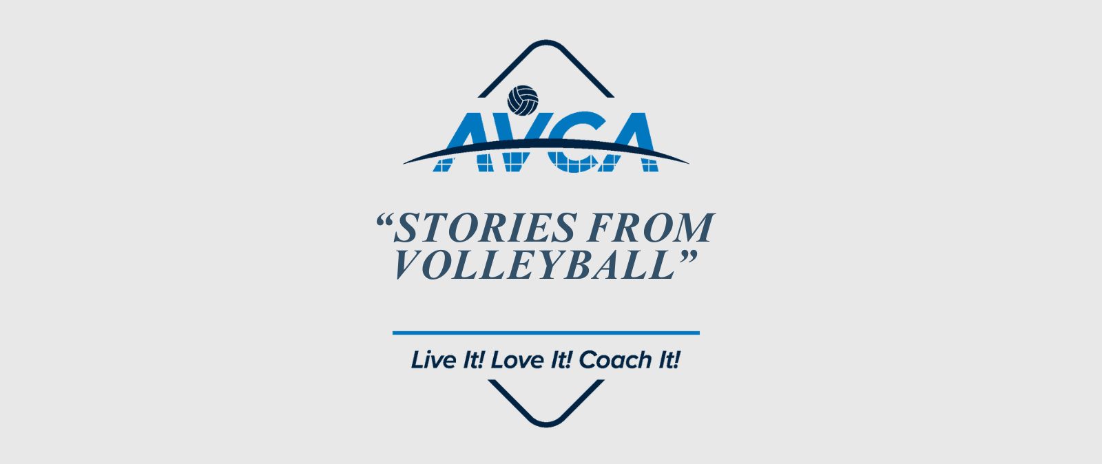logo for the AVCA "Stories from Volleyball" initiative