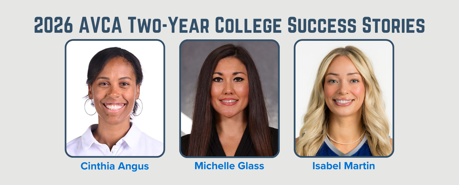 2026 AVCA Two-Year College Success Stories