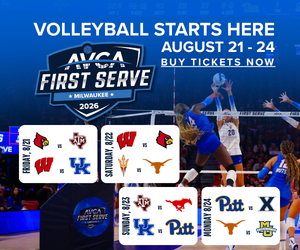 AVCA First Serve Schedule