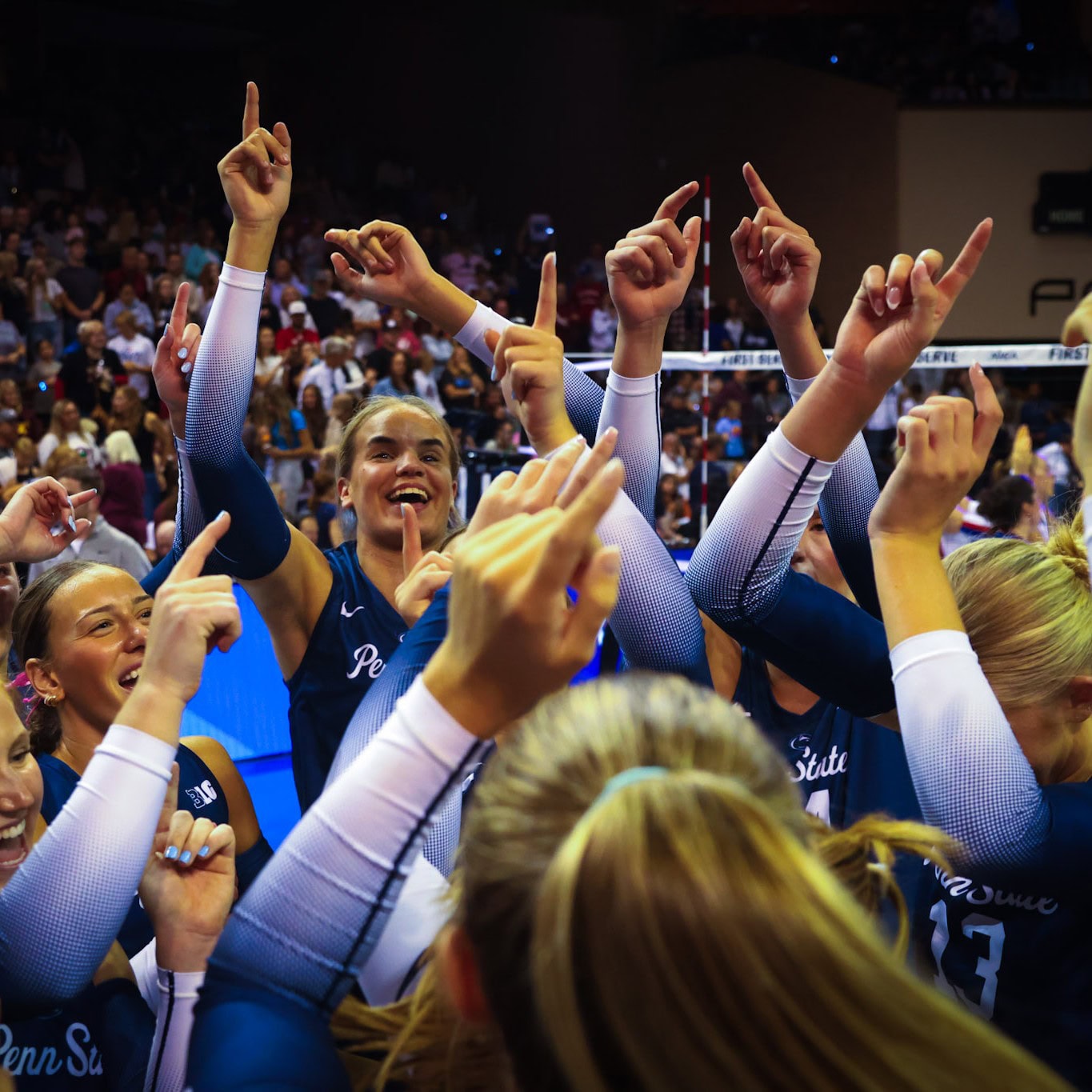 Penn State Volleyball after winning at AVCA First Serve in 2025