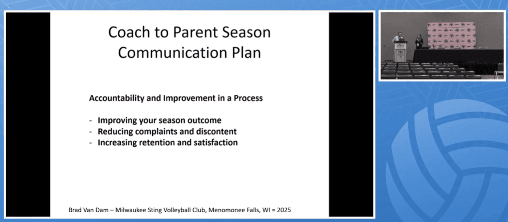 Coach to Parent Season Communication Plan – Accountability in a Process