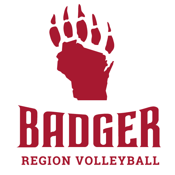Badger Region Volleyball Logo