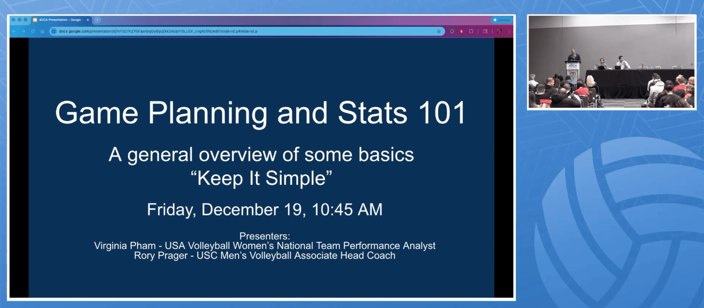 Game Planning and Stats 101 (presented by USA Volleyball)