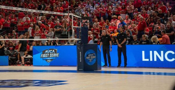 AVCA First Serve took place in 2025 at Pinnacle Bank Arena in Lincoln, Nebraska.