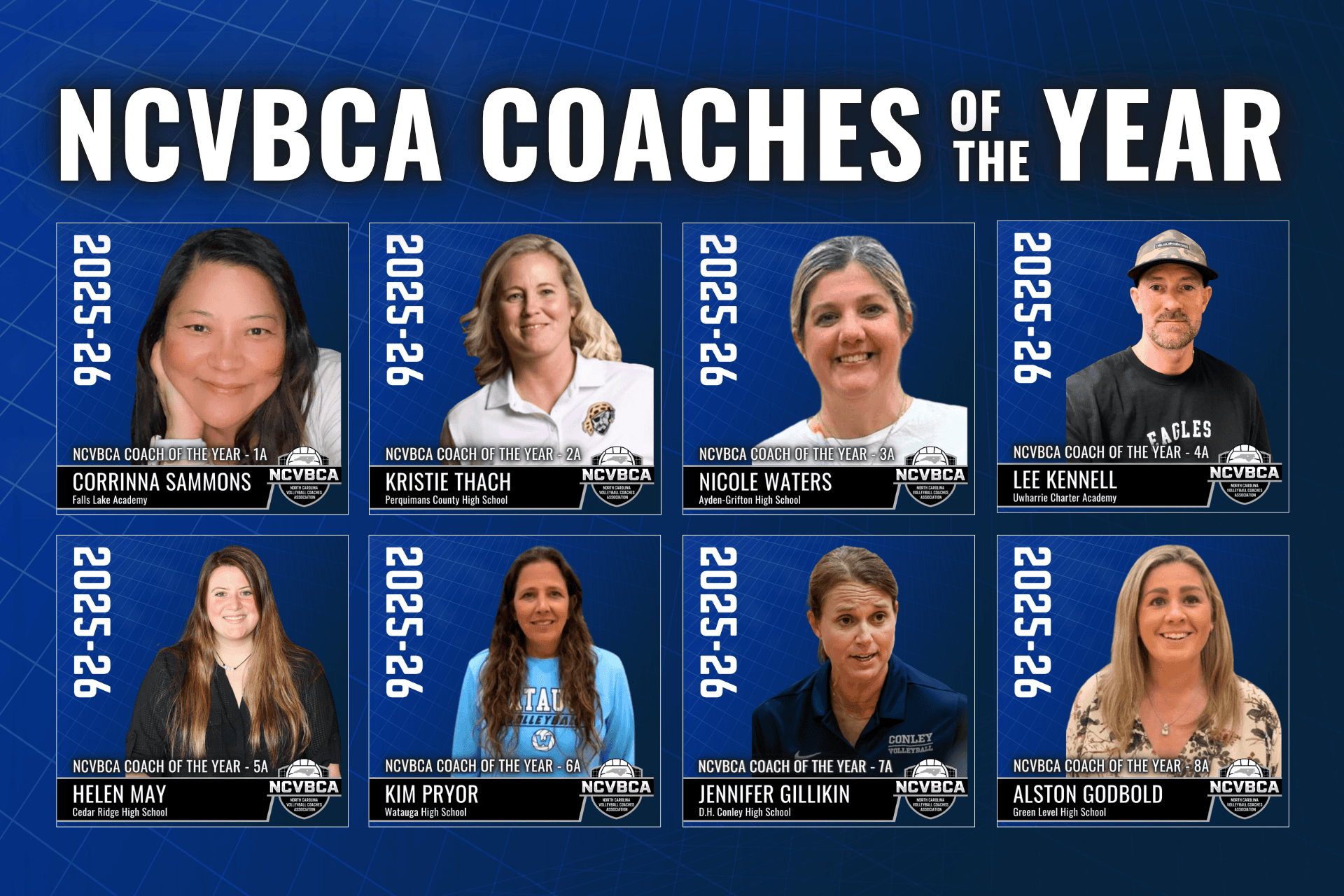 2025 NCVBCA Player & Coach of the Year