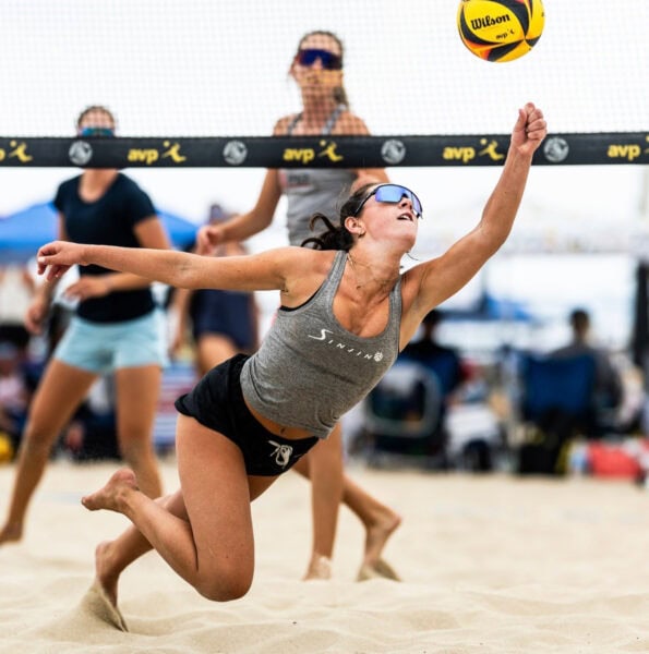 2026 AVCA Junior Beach Second-Team All-American Clara Evans