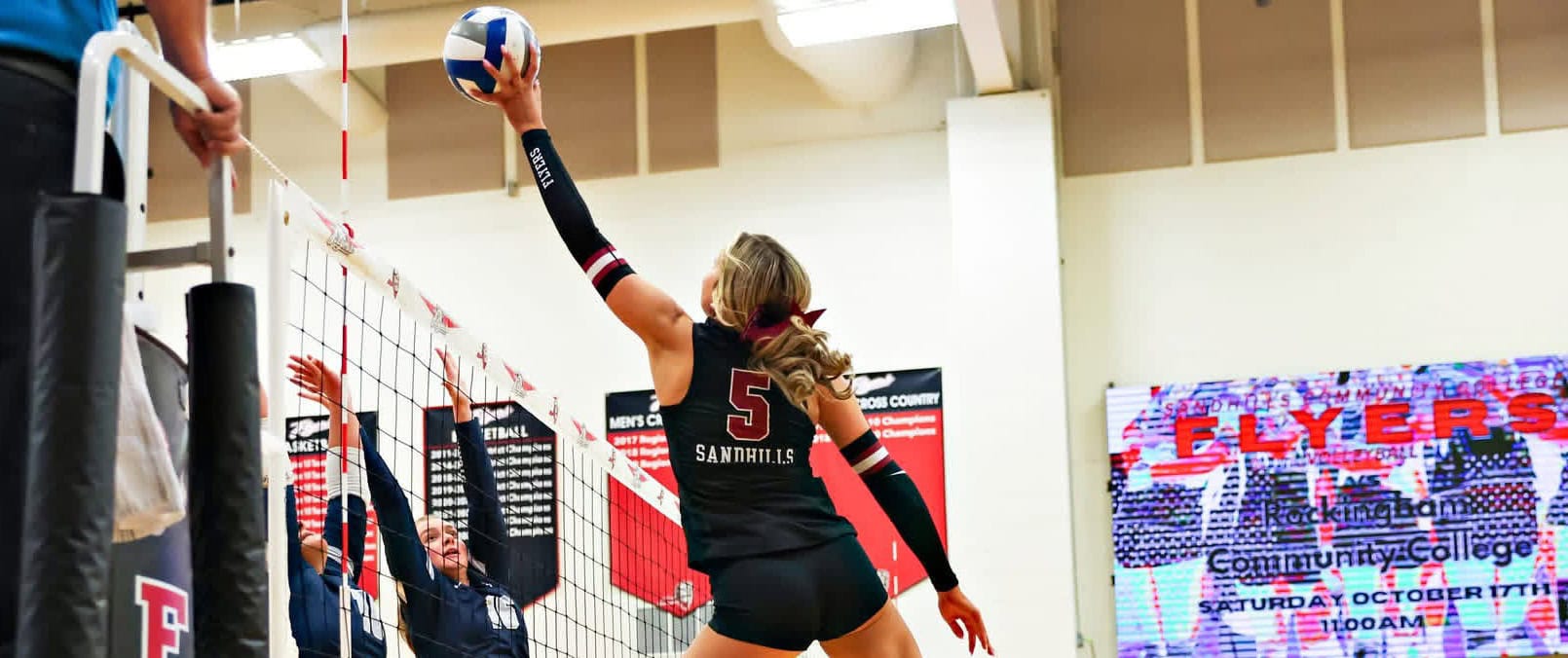 Ashlynn Overby of Sandhills Community College is the AVCA Two-Year College women's volleyball Player of the Week, for the week of Sept. 28-Oct. 4.