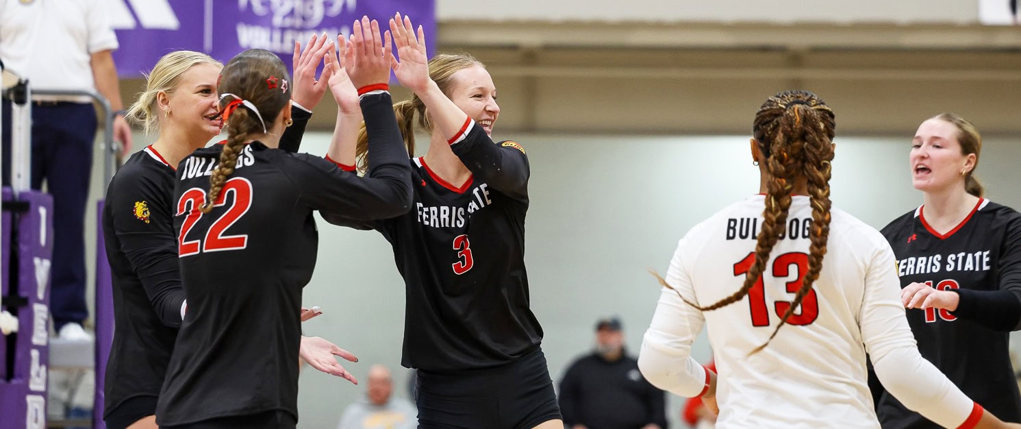 Ferris State is No. 1 in the new AVCA-Taraflex Division II Women's Poll, following matches from the week Oct. 12-18.