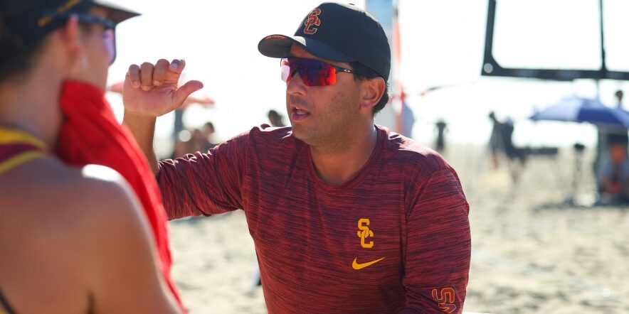 USC beach volleyball coach Gustavo Rocha