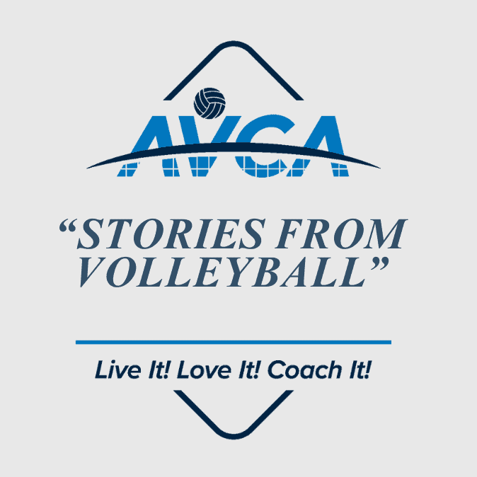 logo for the AVCA "Stories from Volleyball" initiative